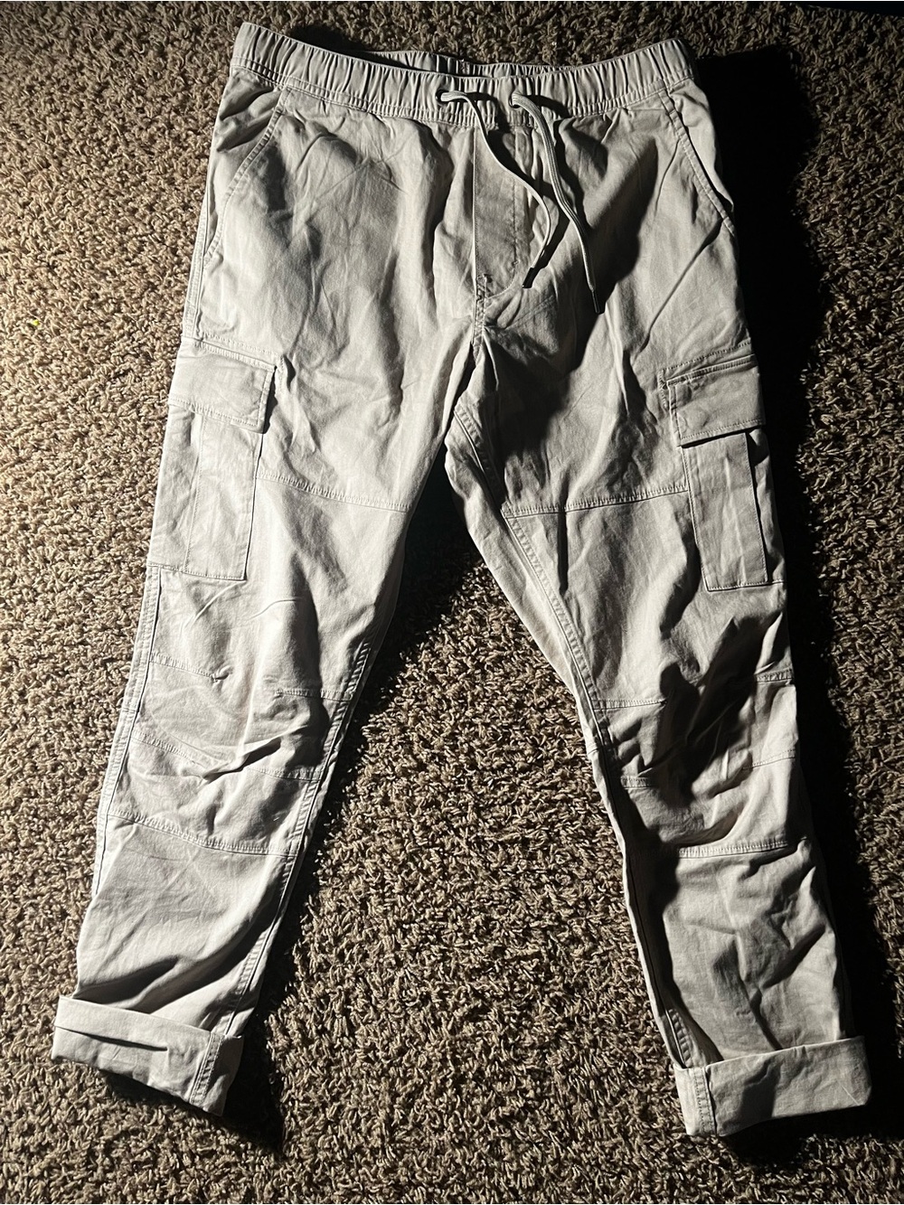 H&M Light Gray Cargo Jogger Pants